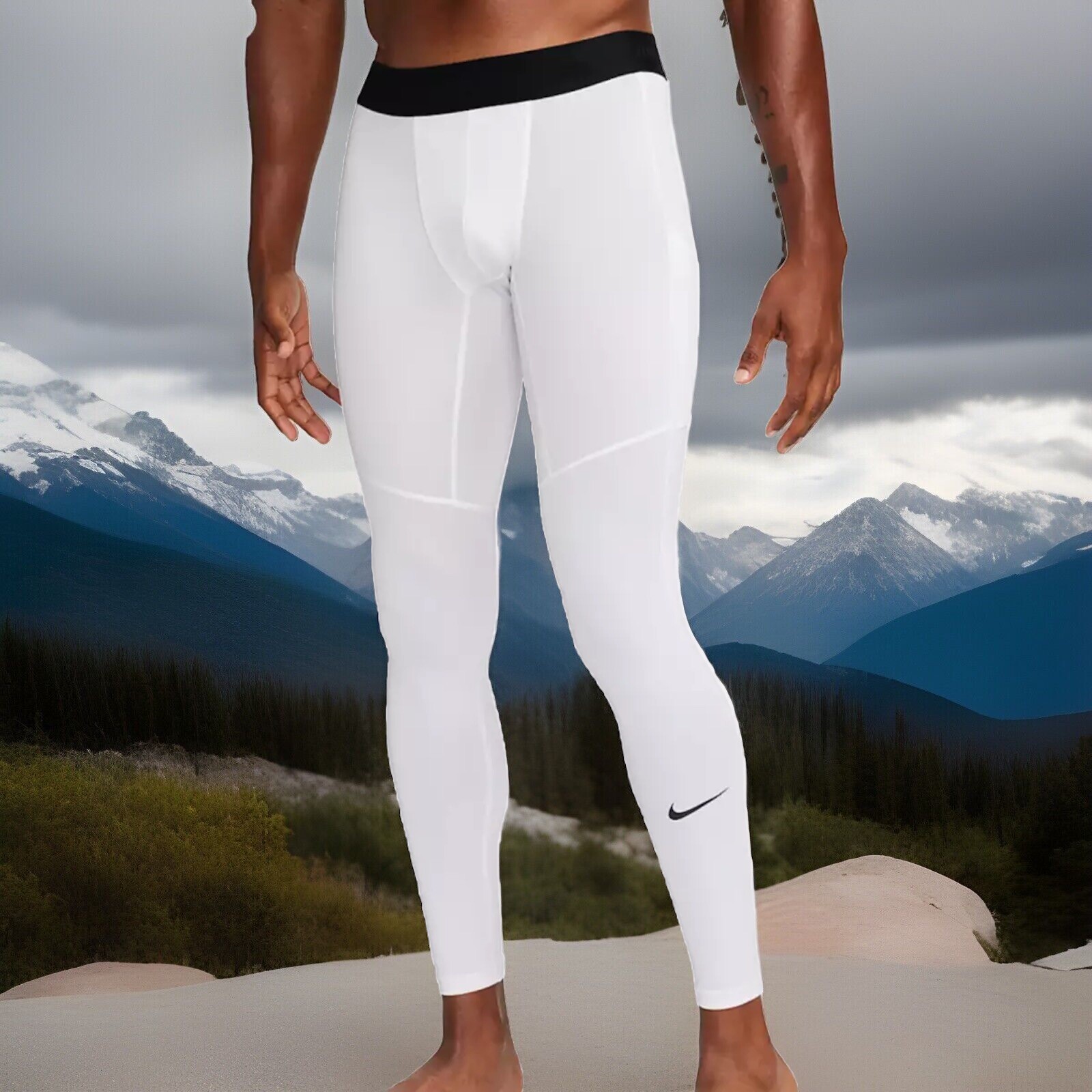 Nike Pro Men Fitness Tights Side media Pocket compression Fb7950 fb7952