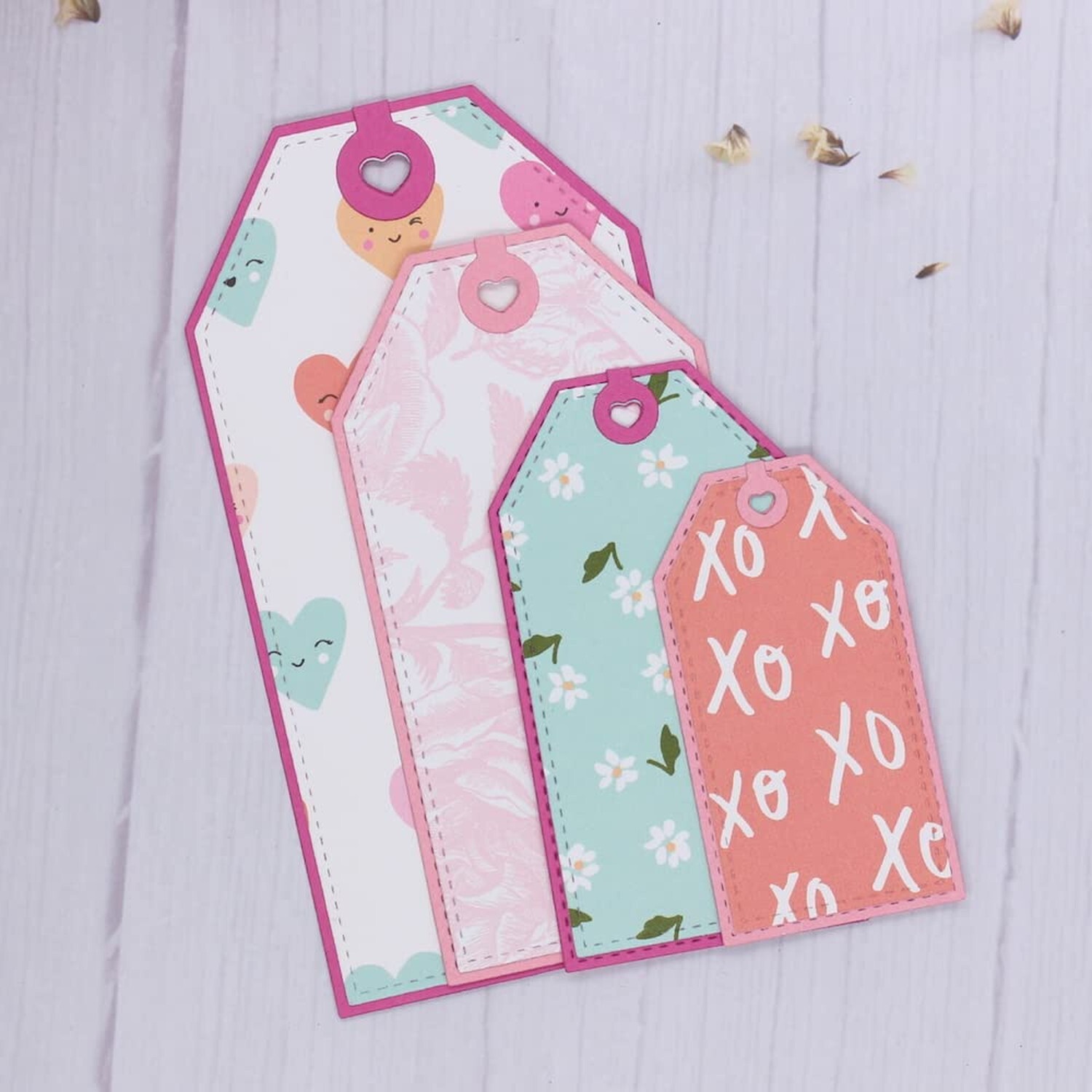 KSCRAFT Valentine Nesting Tags Metal Cutting Dies Stencils for DIY Scrapbooki...