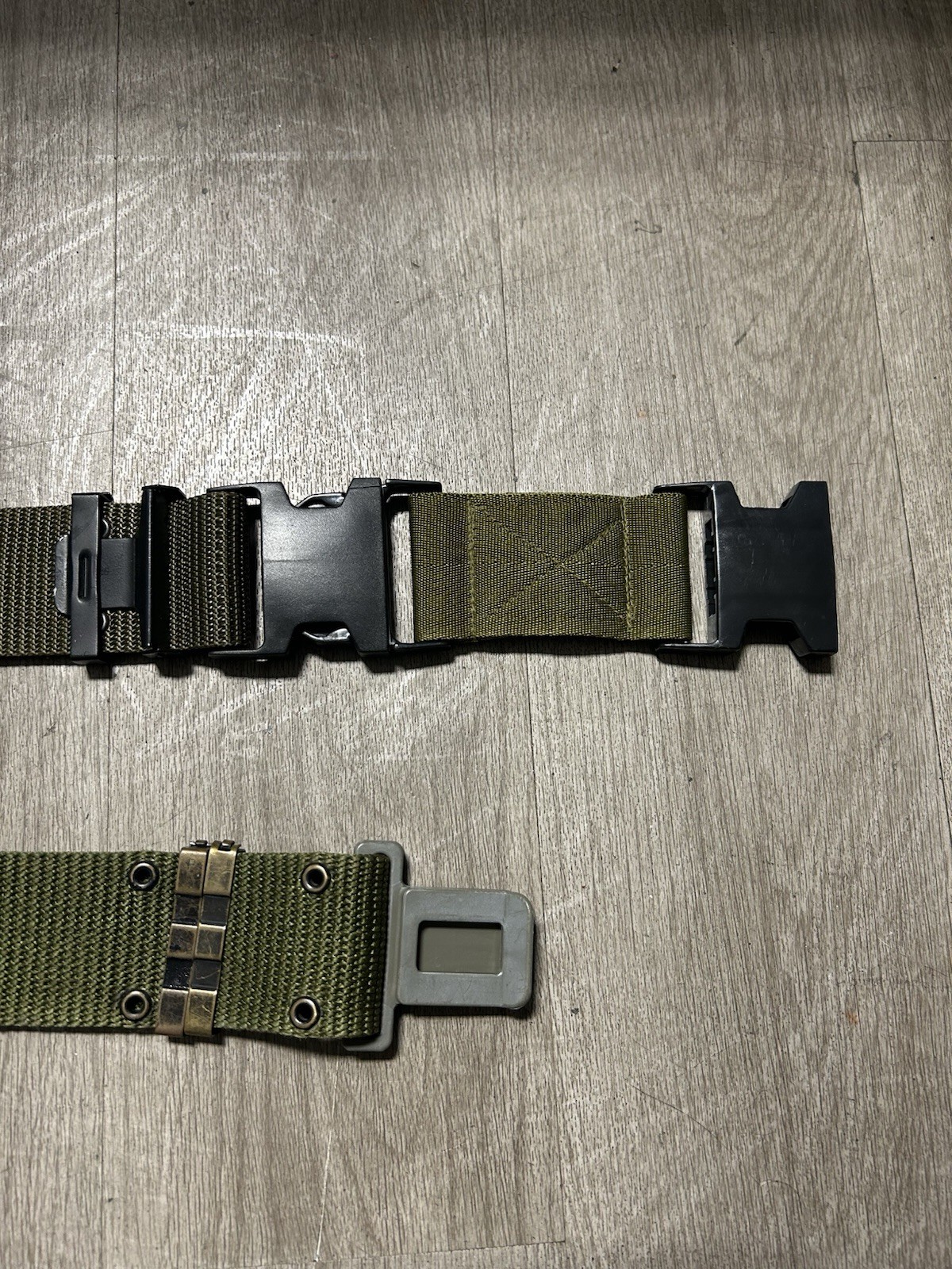 (2) USGI US Military Surplus Web Pistol Belts Quick Release Buckle