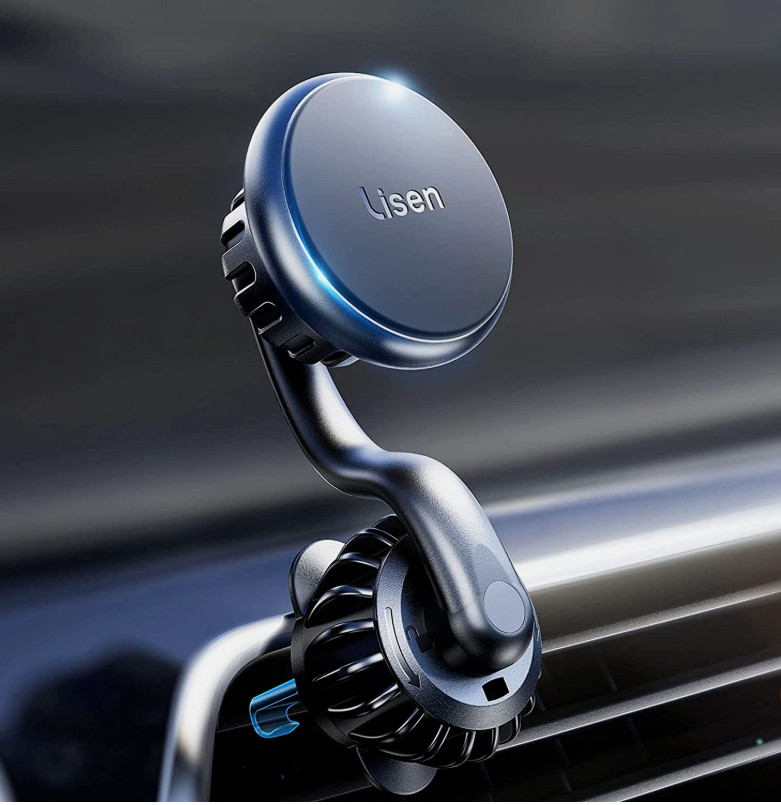 Lisen Magnetic Car Phone Holder, Does Not Block Air Vent, Strong Magnetic