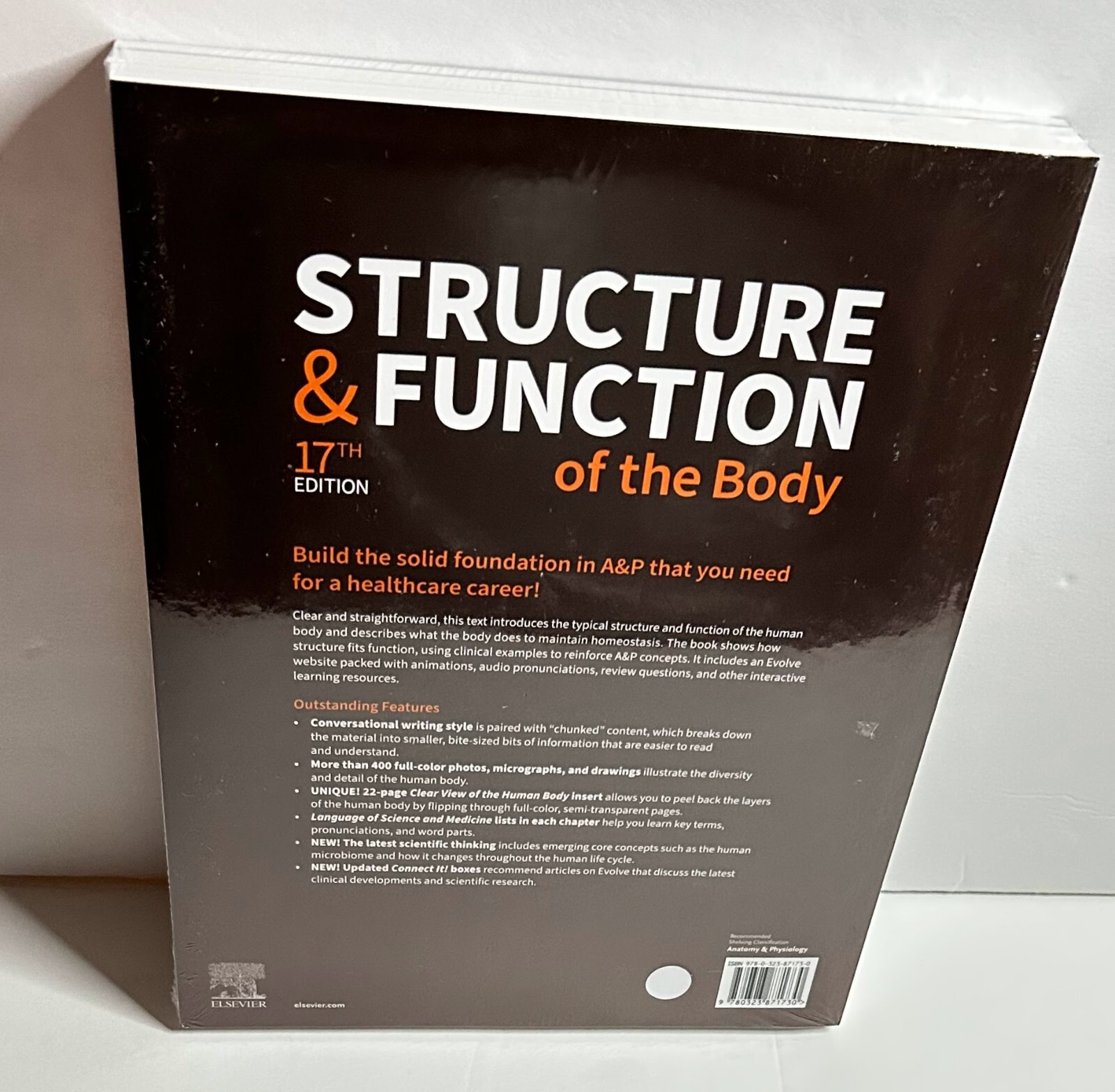 Structure & Function of the Body, 17th Edition, 2024, Softcover, Sealed, New