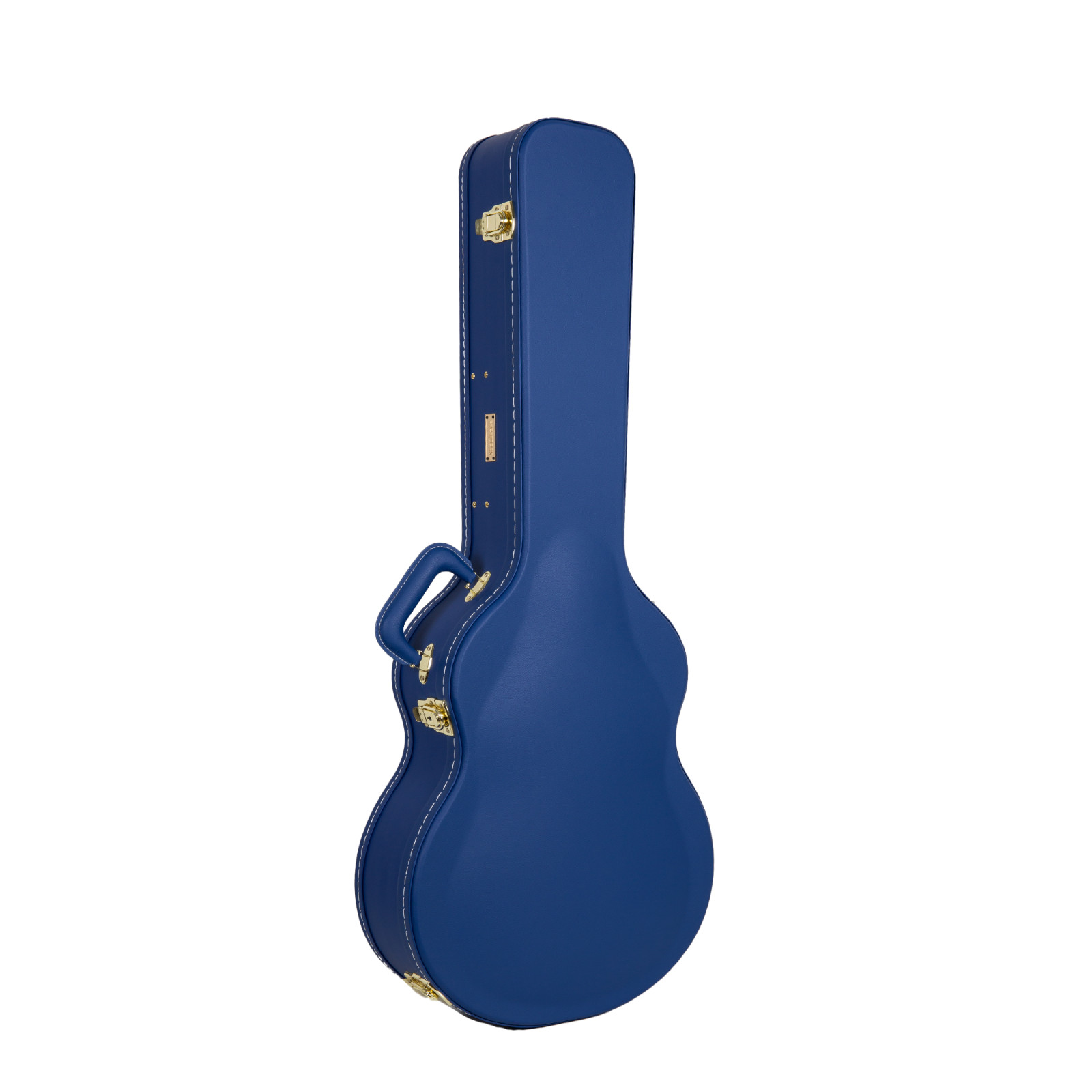 Crossrock Wooden Case-Fits OM/000-14 Fret Acoustic Guitars-Vibrant Blue