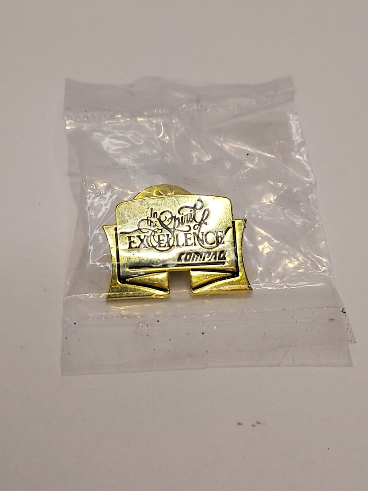 Vintage Compaq Computer In the Spirit of Excellence Lapel Pin NOS Sealed