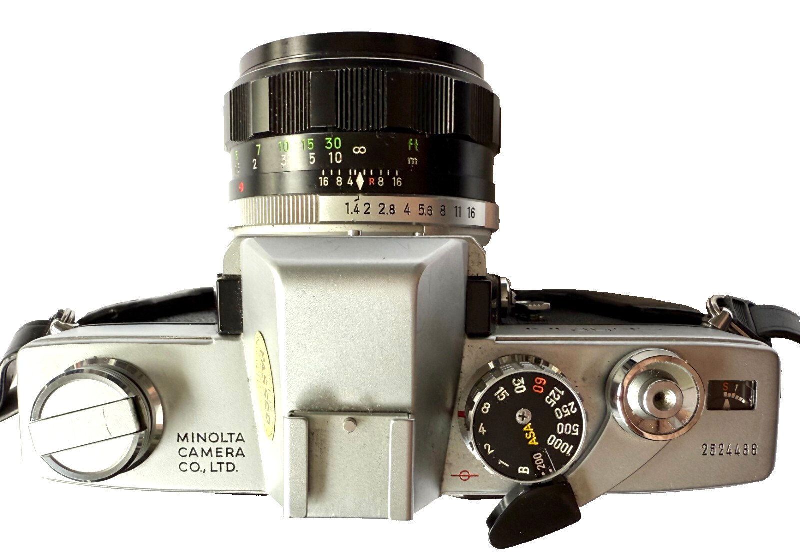 EXCELLENT MINOLTA SRT101 BLACK SLR 35mm FILM CAMERA WITH AUTO ELECTROFLASH JAPAN