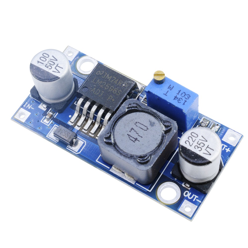 5PCS LM2596 DC-DC Step-down Adjustable Power Supply Converter Module 1.25V-35V