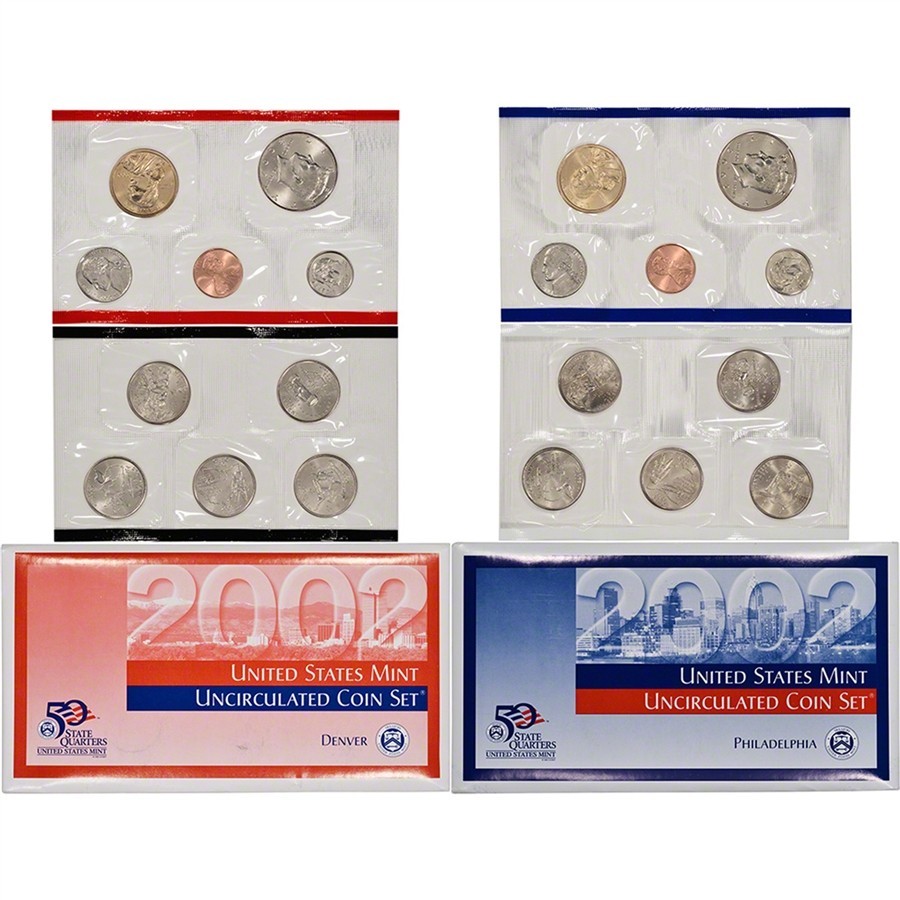 2002 P & D - U.S. Uncirculated Mint Set (OGP)