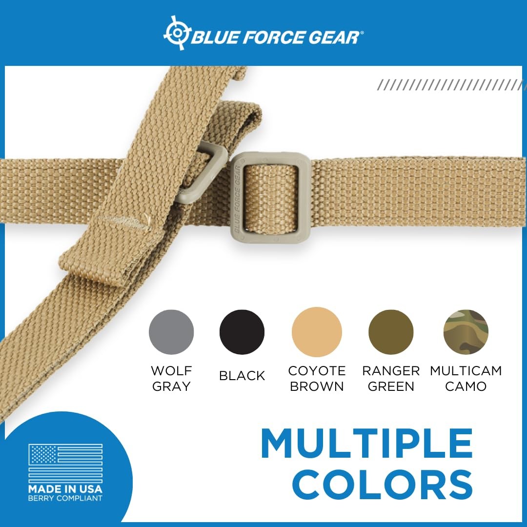 Blue Force Gear GMT Sling - Adjustable Nylon Strap w/ Double-Locking Buckle