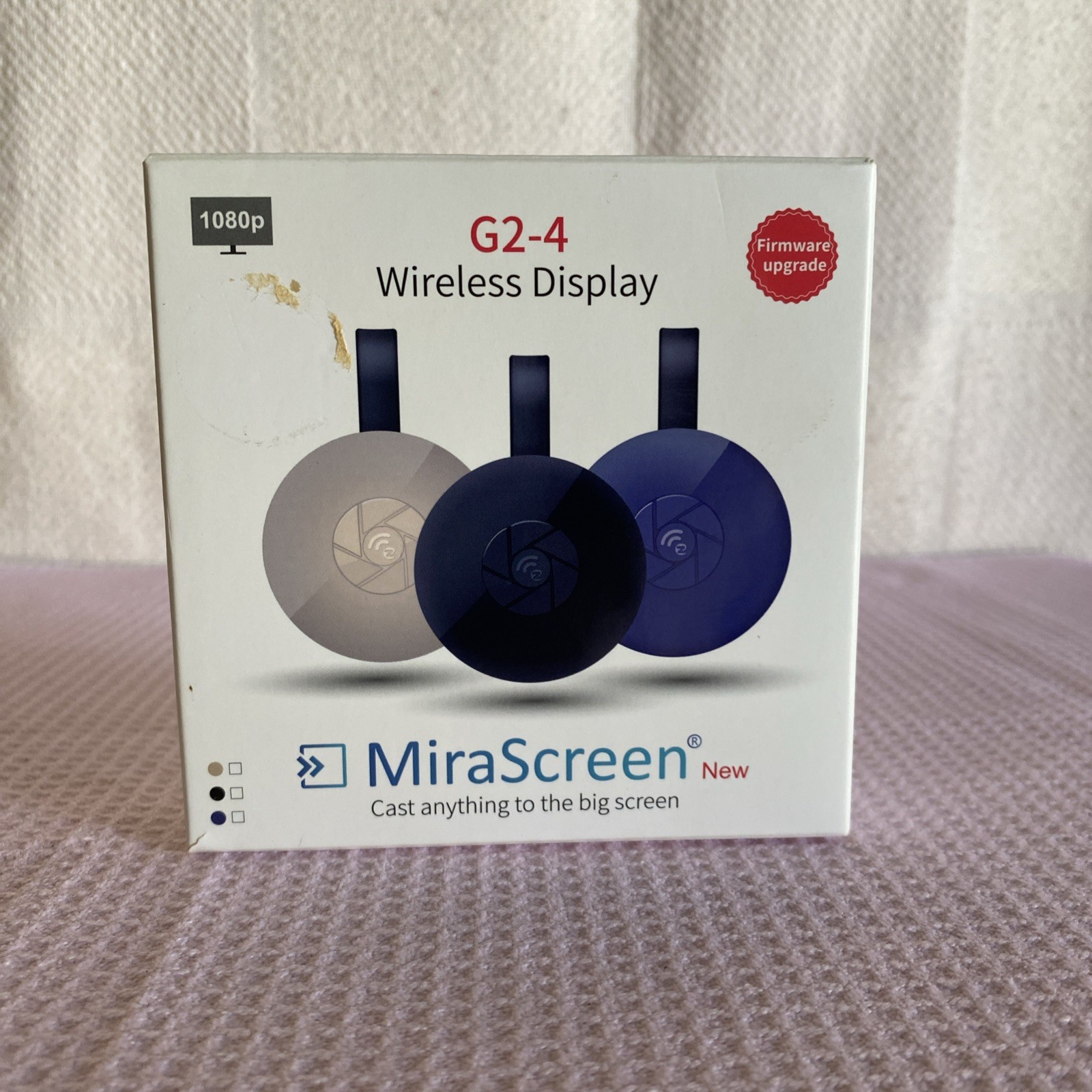 G2-4 Mirascreen Wireless Display Dongle Cast to Big Screen New