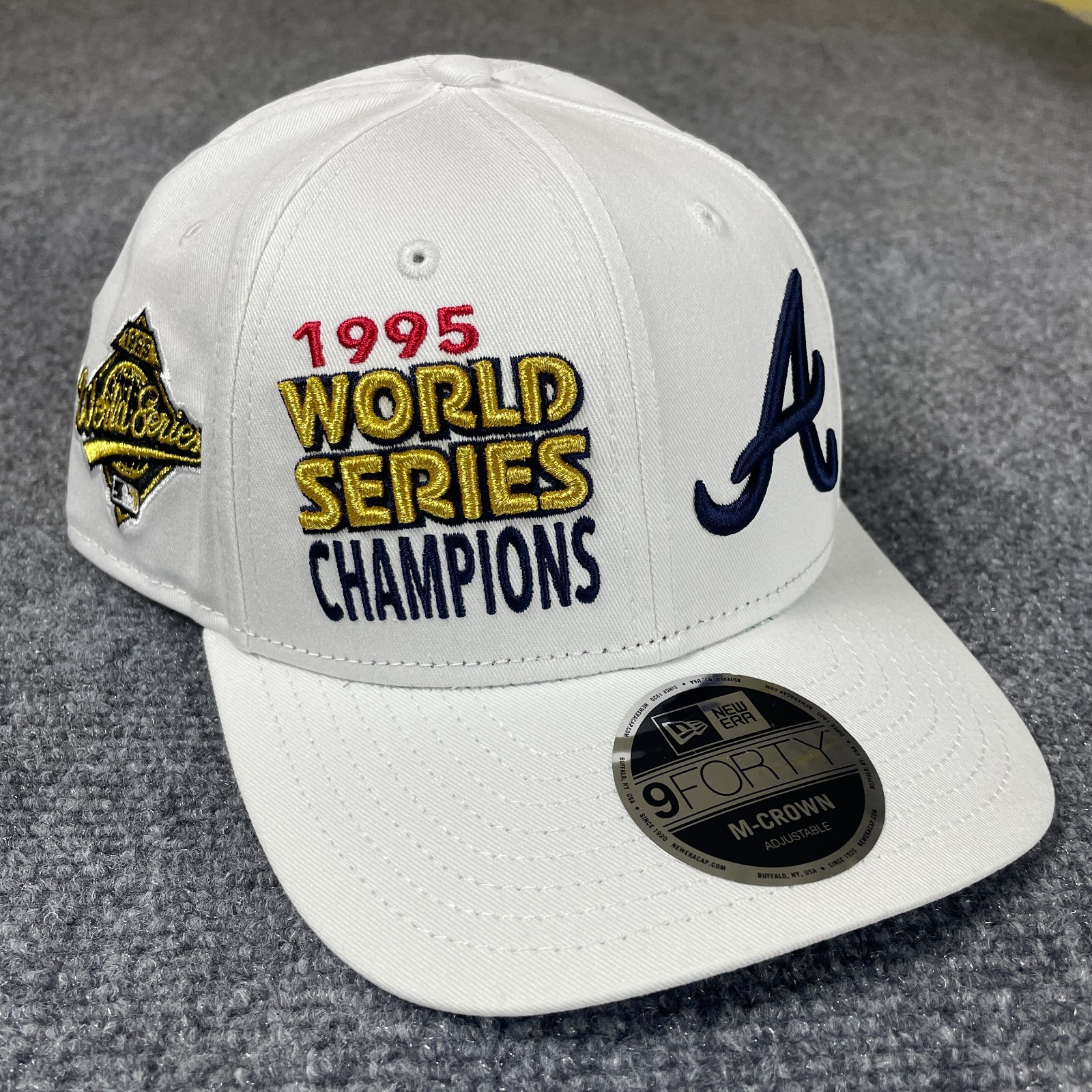 Atlanta Braves New Era 9FORTY World Series 1995 Championship MLB Cap Hat NOS