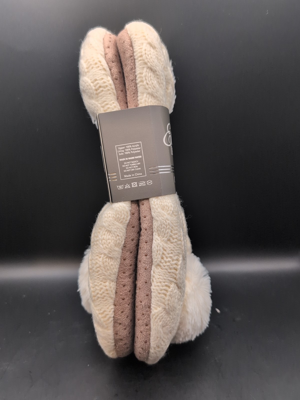 Elanze Designs Cozy Slippers Size 9.5 - 11 Women's Large