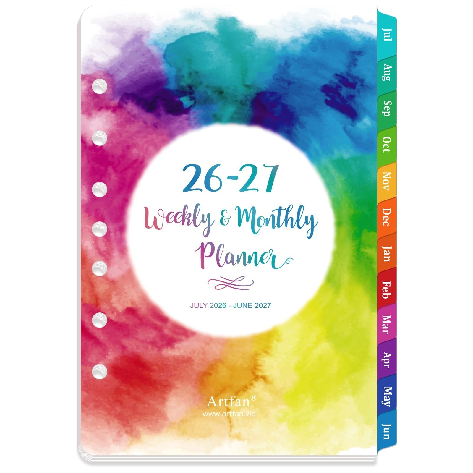 2026-2027 Planner Refills - 7-Hole Punched Planner Refills 2026-2027, JULY 20...