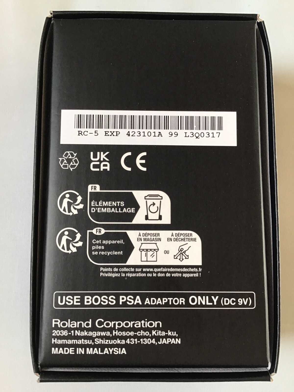BOSS RC-5 LOOP STATION Guitar Effect Pedal