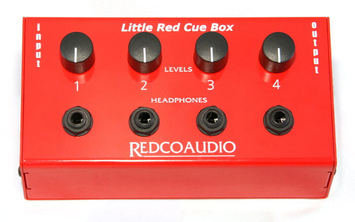 Redco Little Red Cue Box 4-channel Headphone Distribution w/ Volume Controls