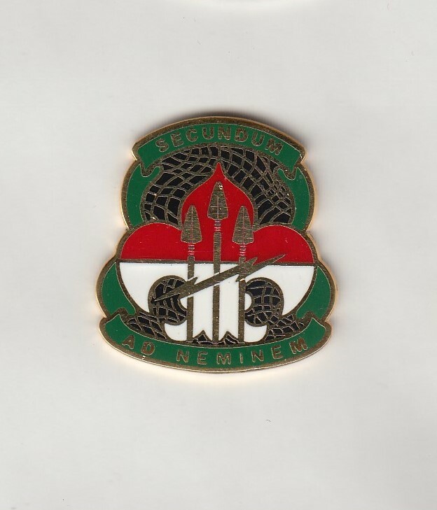 US Army 2nd ARMY Command crest DUI badge CB Clutchback Type 2 NHM