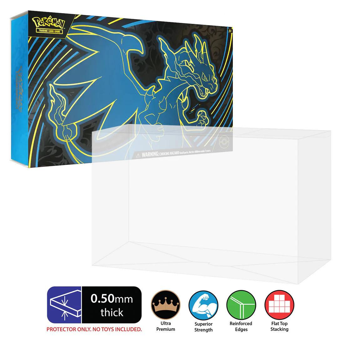 Protectors for POKEMON TCG Mega Charizard X ex Ultra-Premium Collection Box