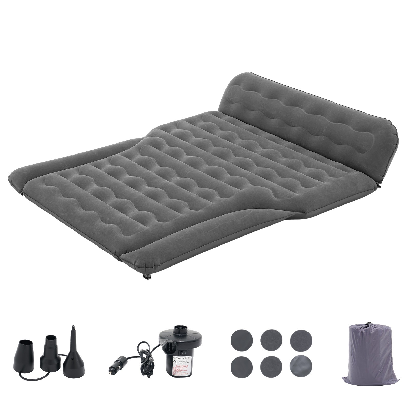 Car Trunk Air Mattress SUV Bed w/12V Pump - Portable Camping Sleep Pad 88"x52"