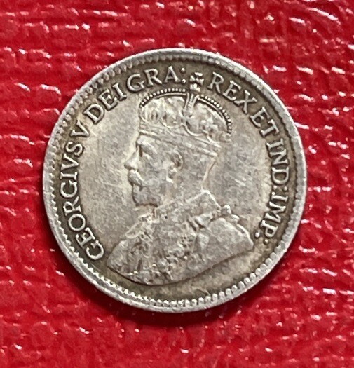 1918 Canada 5 Cent Silver World Coin. ENN Coins