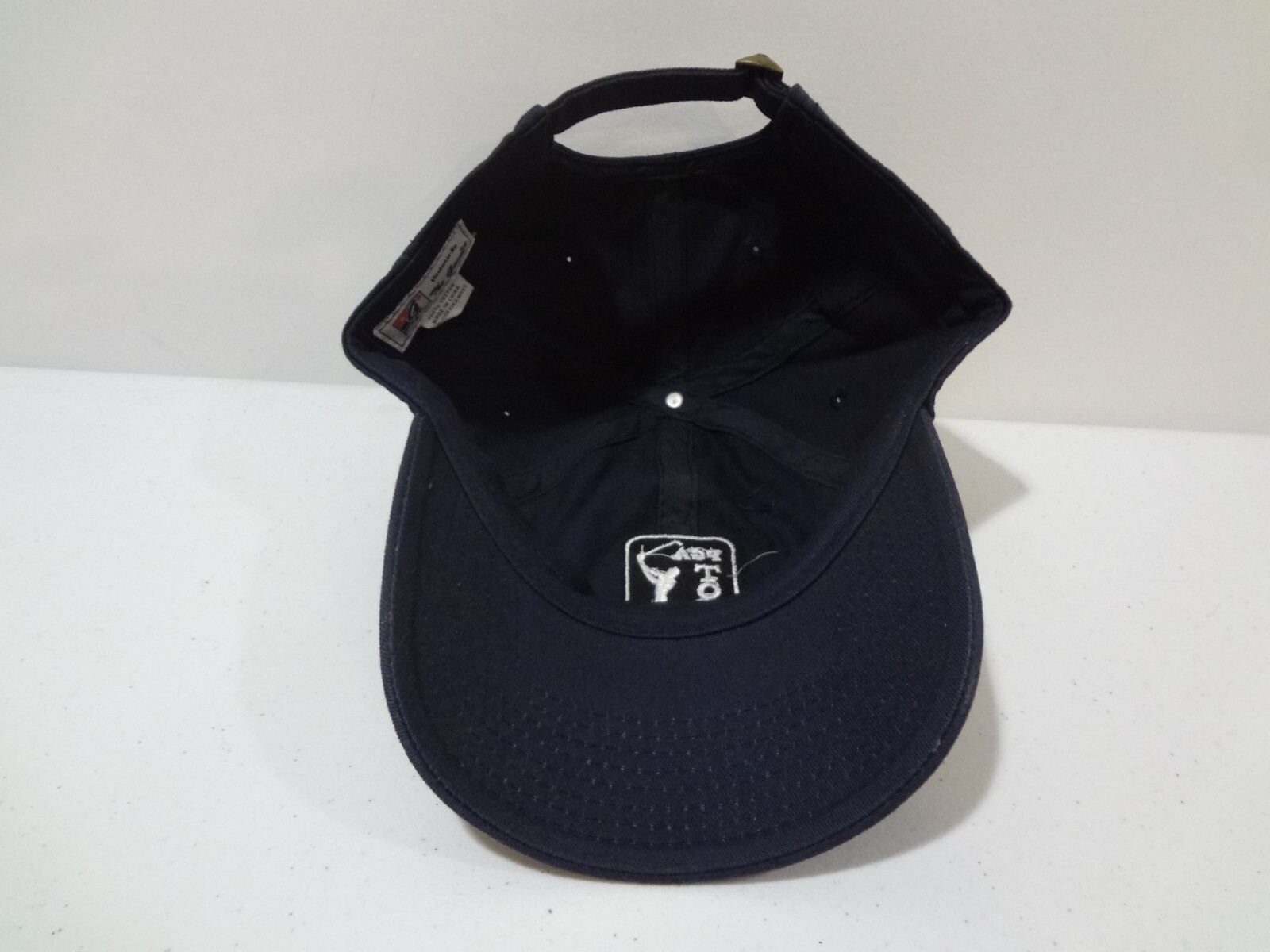 PGA Tour LOGO Strapback Golf Hat Men's Adjustable Cap The Game Black