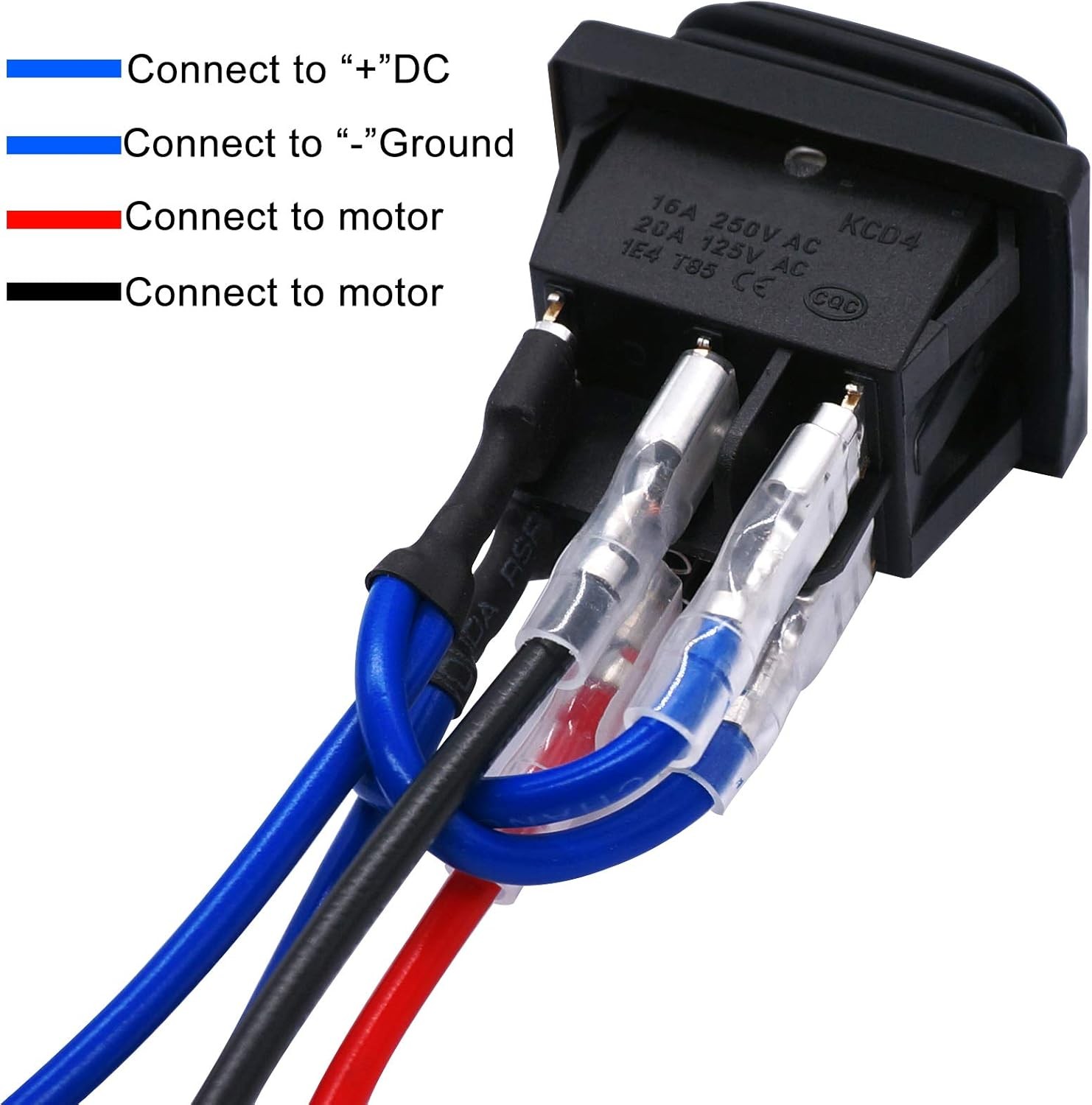 Momentary Polarity Reverse Switch Waterproof Linear Actuator 6 Pin 3 Position