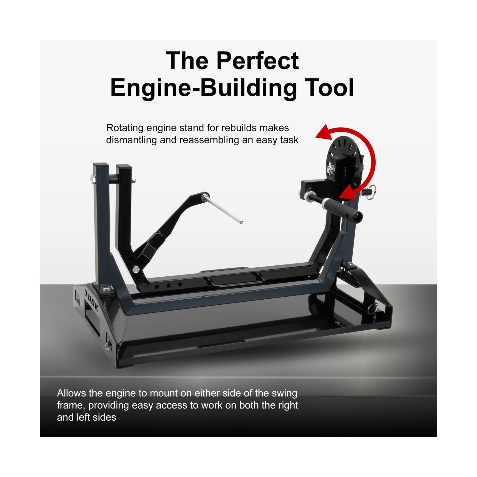 Tusk Motorcycle Engine Stand for All Vertical-Type Single Cylinder 2 or 4-Str...