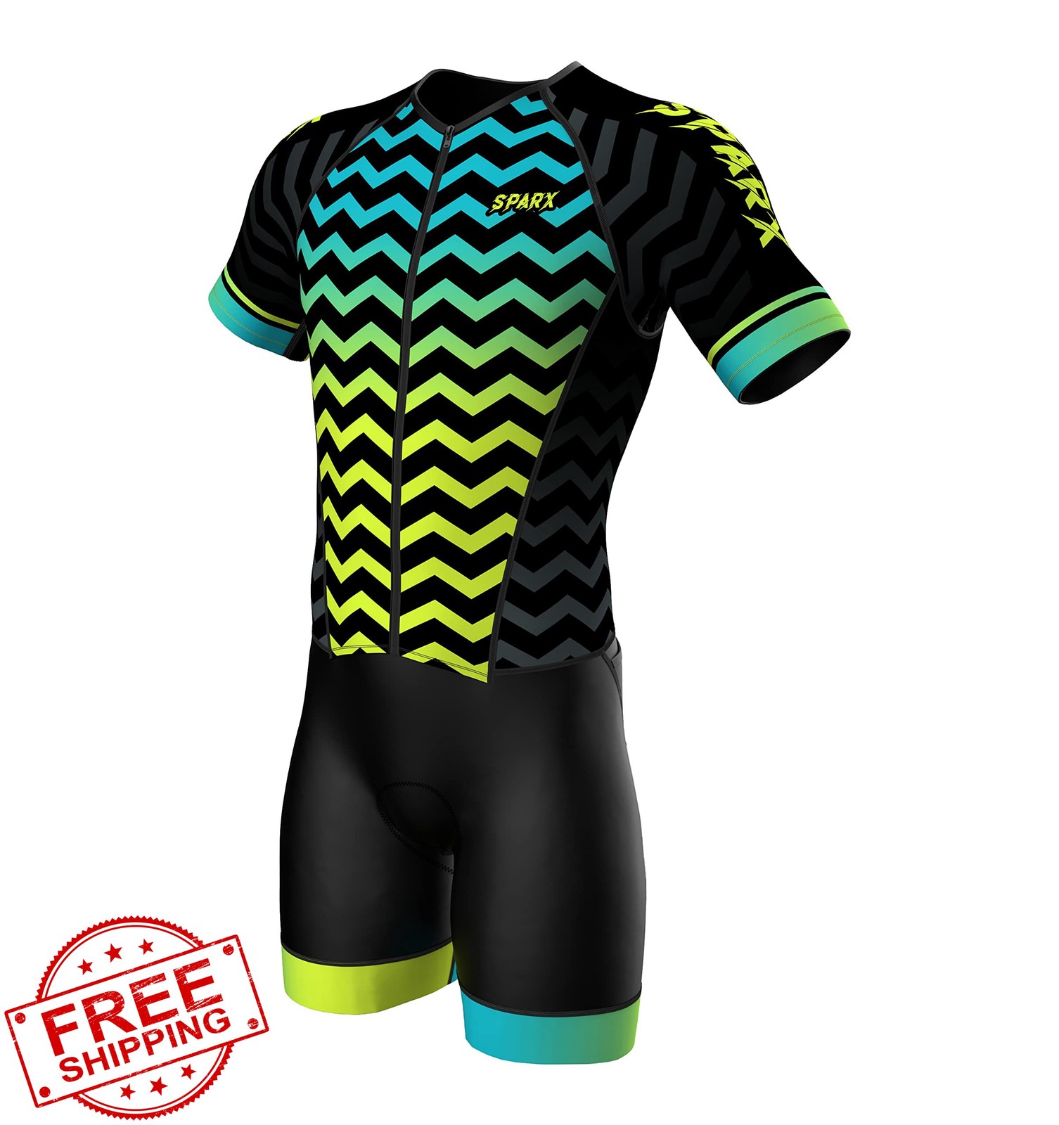 Sparx Mens Elite Aerosuit Short Sleeve Triathlon Suit