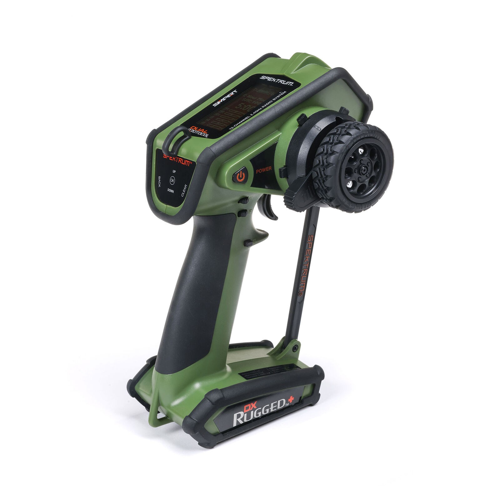 Spektrum SPMR6220G DX Rugged+ 12-Channel DSMR+ Transmitter Only Green