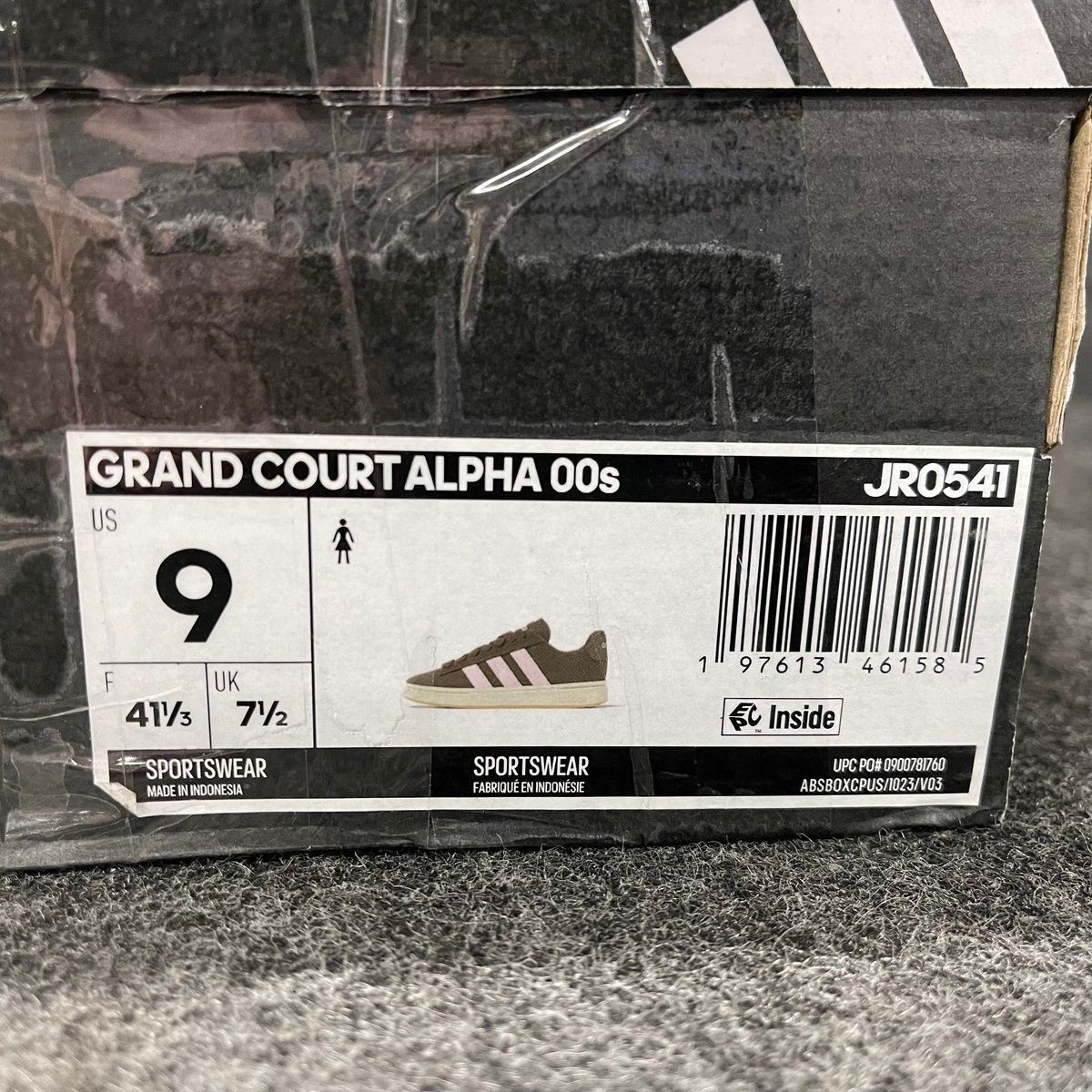 ADIDAS Grand Court Alpha 00s Shoes Women's Size US 9 Brown/Pink JR0541