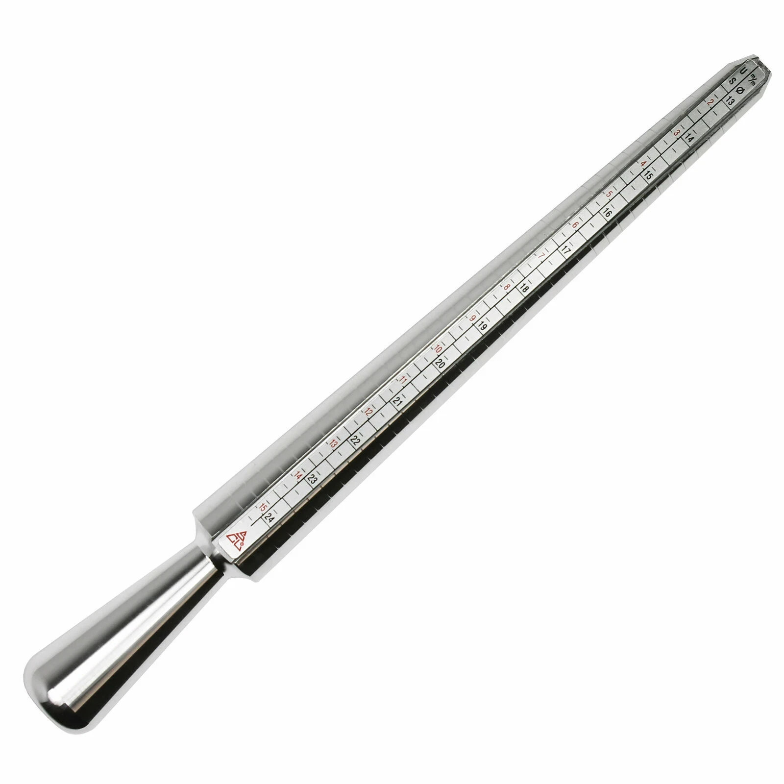 Metal Ring Mandrel Sizer Stick Jewelry Measuring Tool Ring Size Gauge