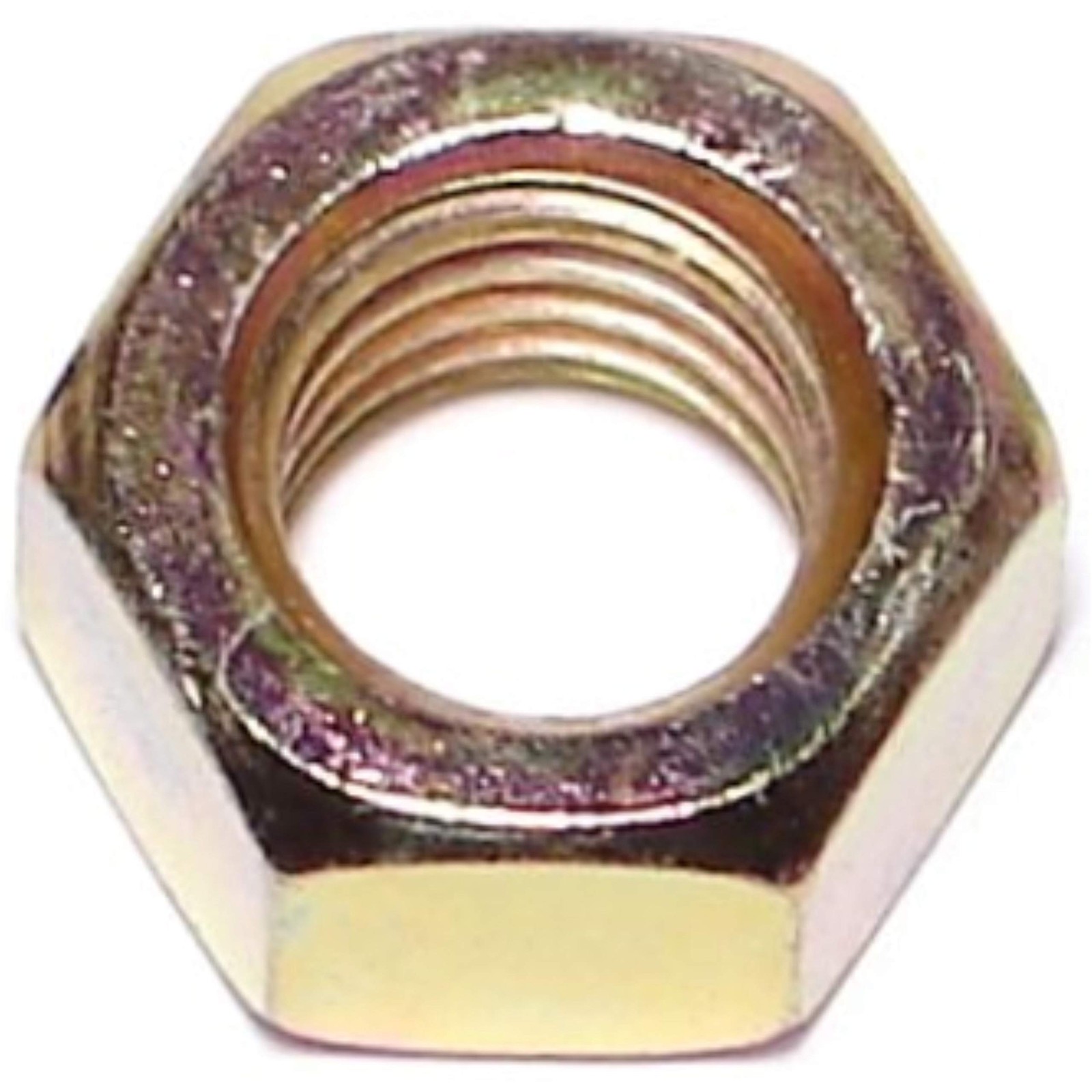 014973261740 Grade 8 Coarse Hex Nuts, 1/2-13, Piece-10, Yellow