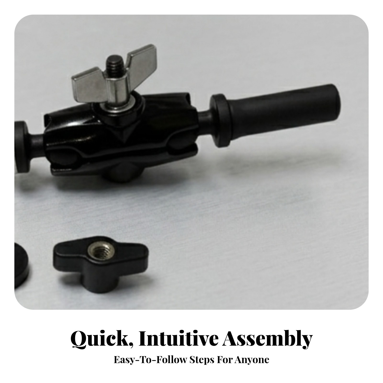 Drum Clamp Arm Holder Sleek Texture Ball Joint Drum Clamp Secure Hold