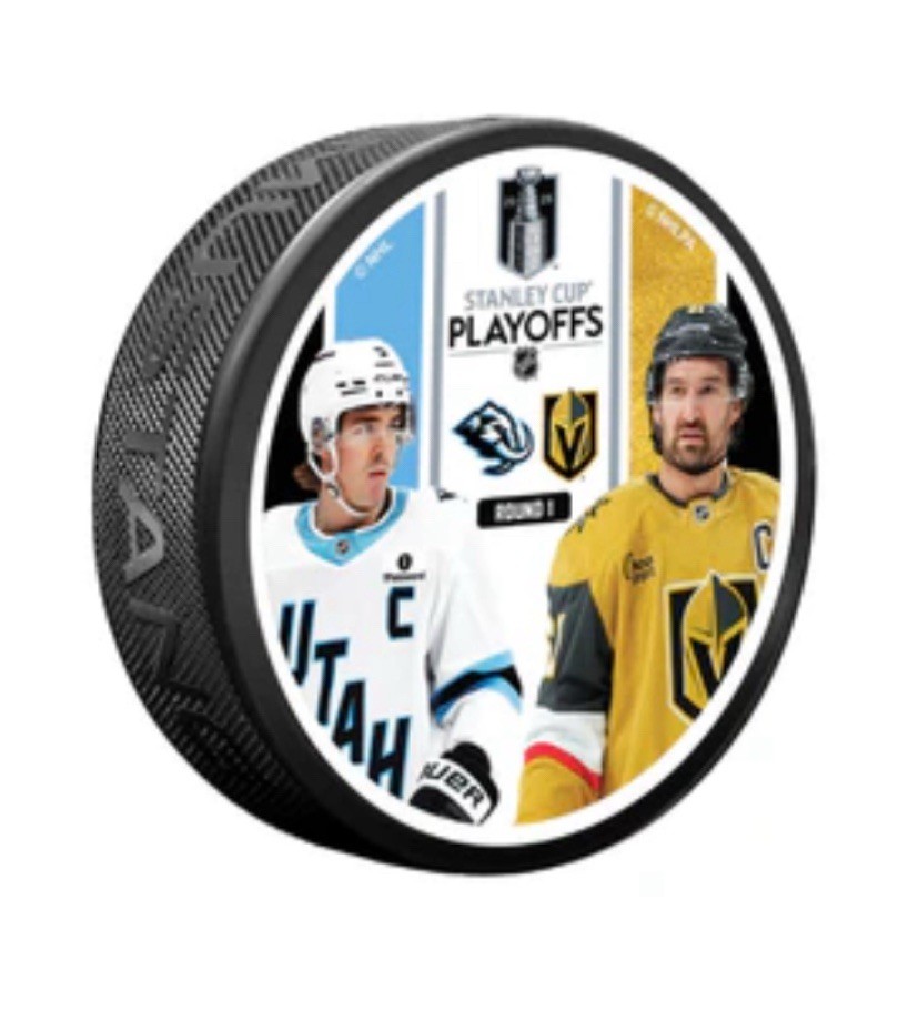 Vegas Golden Knights Vs Utah Mammoth Playoff Puck Round 1 with Keller And Stone