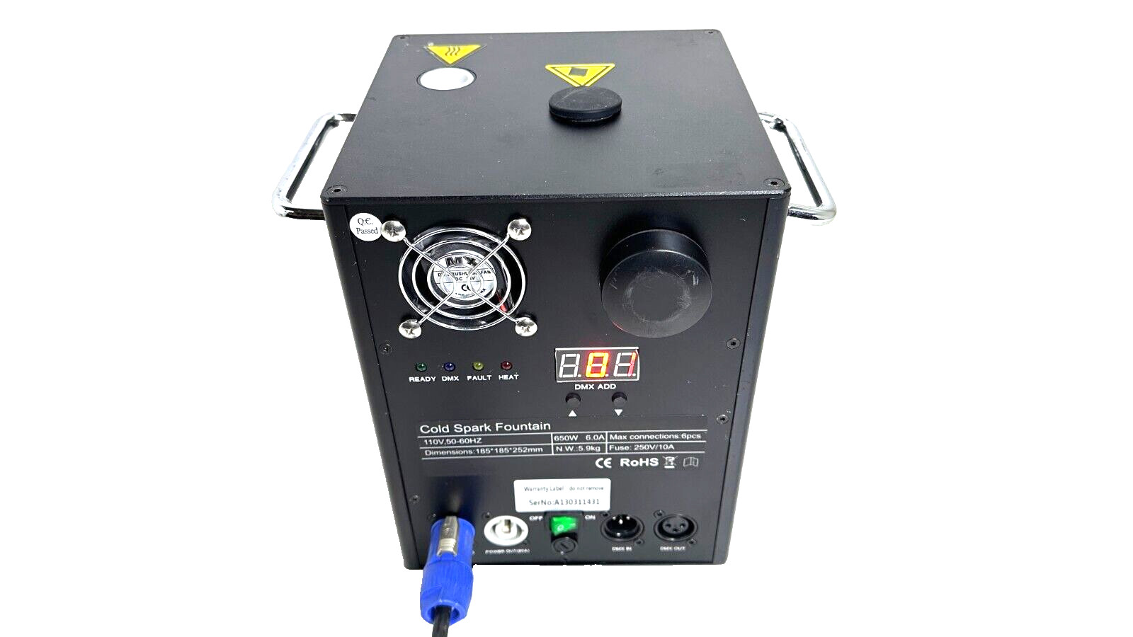 Cold Spark Fountain 650W Firework Spark Machine W/Special Effects #5324 (One)THS