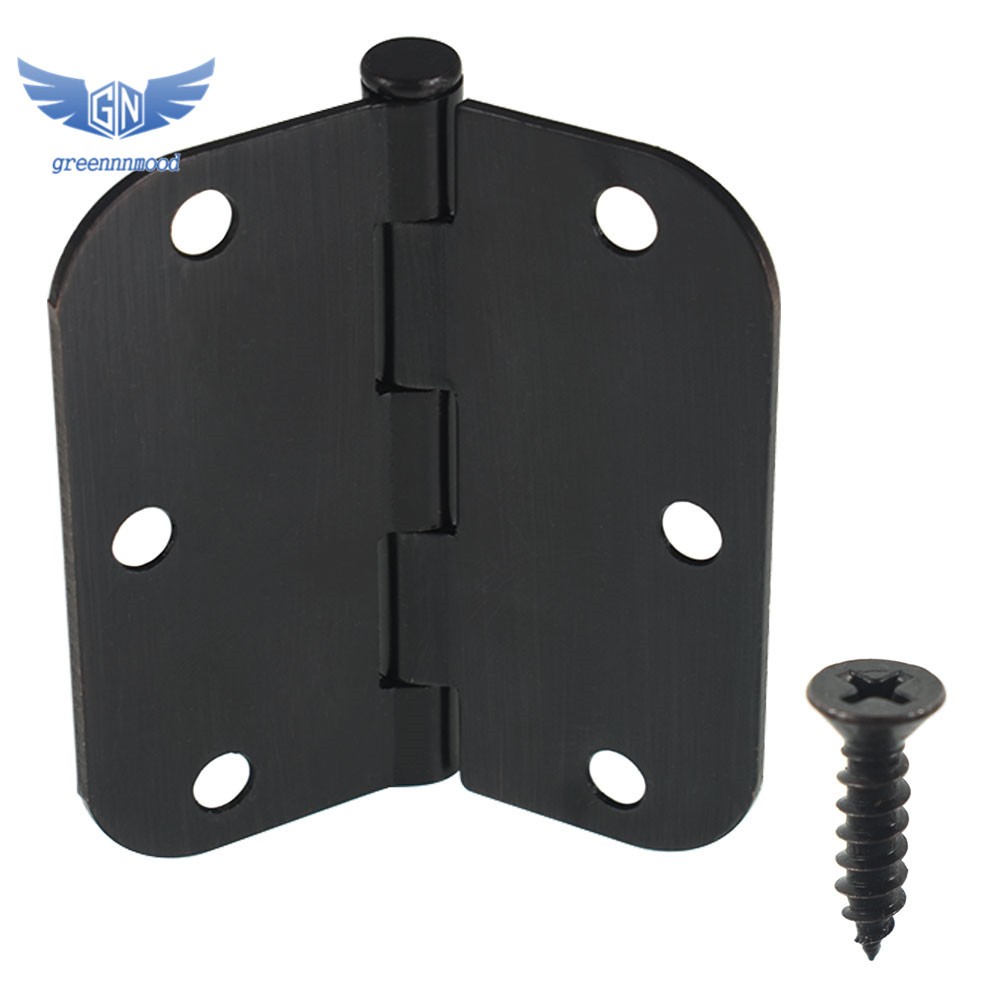 30 Pack 3.5" Satin Nickel Interior Door Hinges With 5/8" Radius Corners