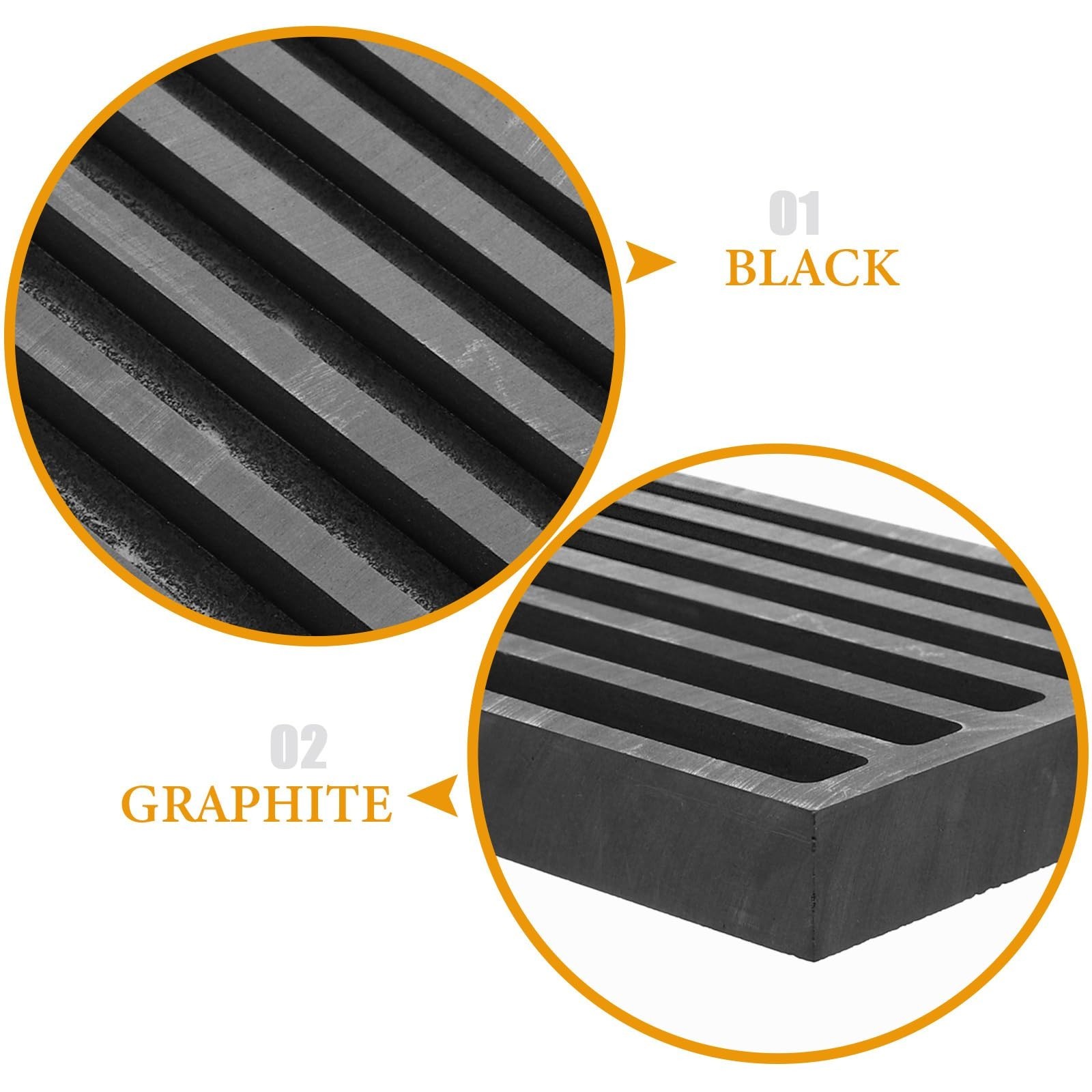 VILLCASE Graphite Ingot Mold, Strip Shape Gold Silver Casting Graph... Fast Ship