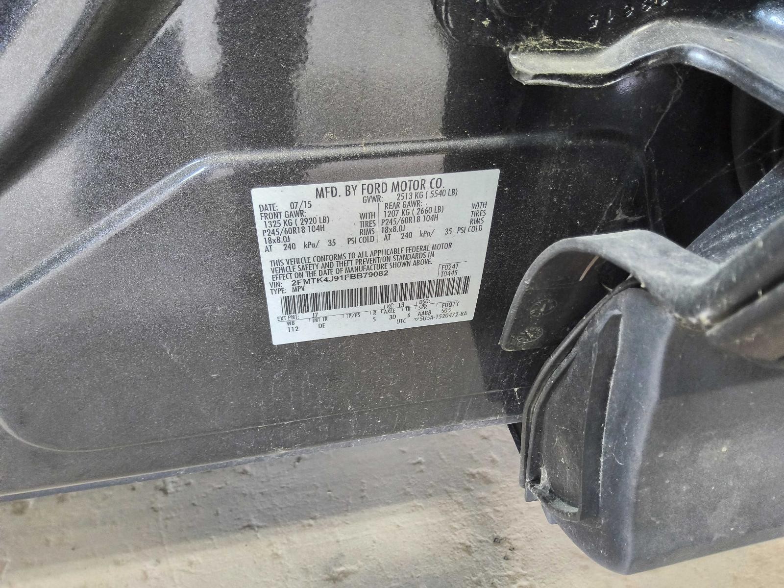 Used Battery Tray fits: 2015 Ford Edge Grade A