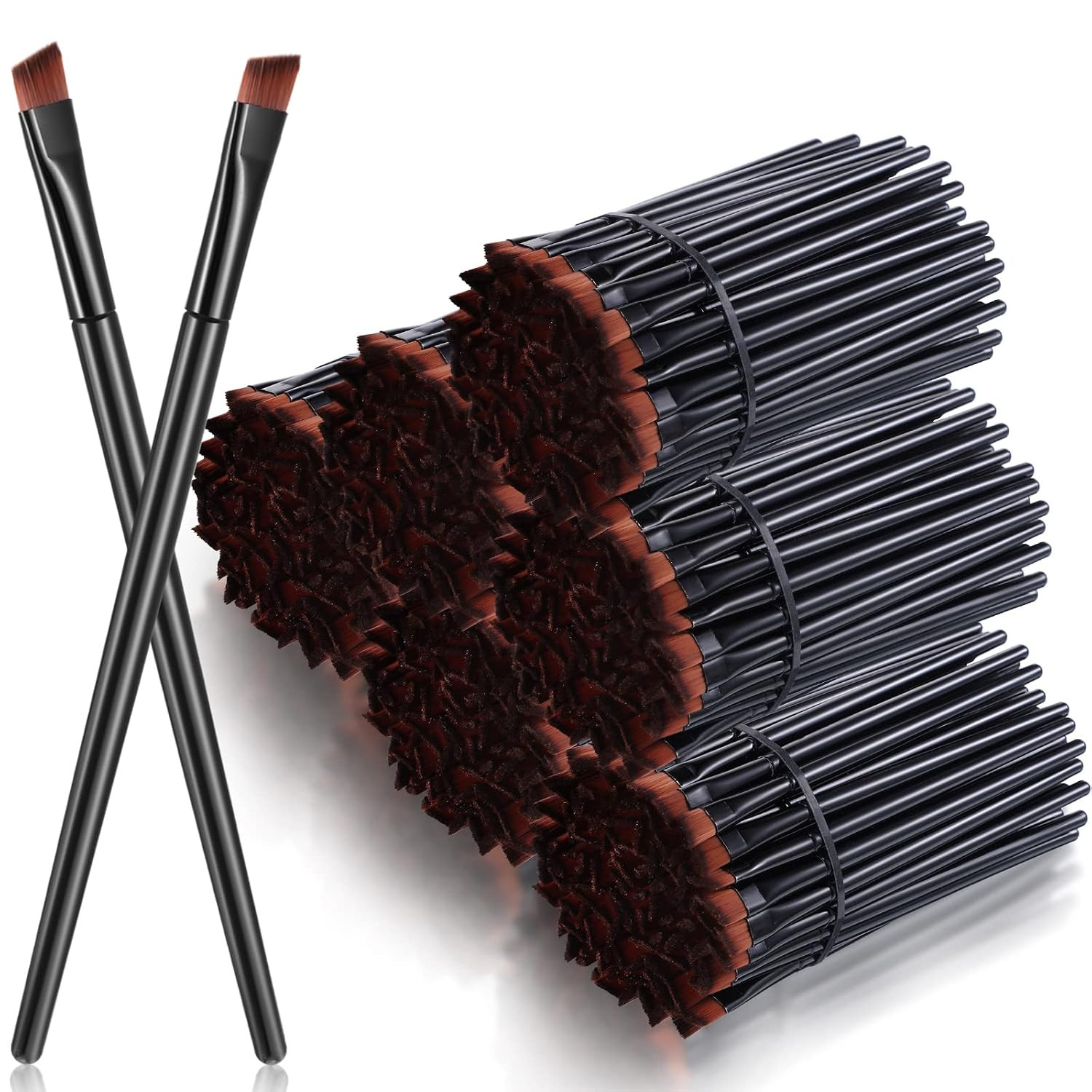 300 Pcs Disposable Eye Brow Brush Multifunction Eyebrow Cosmetic Brushes for Eye