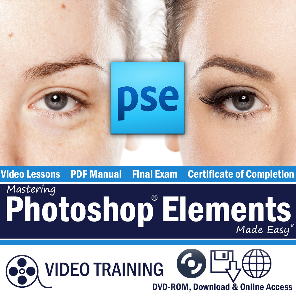 Learn Adobe PHOTOSHOP ELEMENTS 15 Training Tutorial DVD & Digital Course 6 Hours