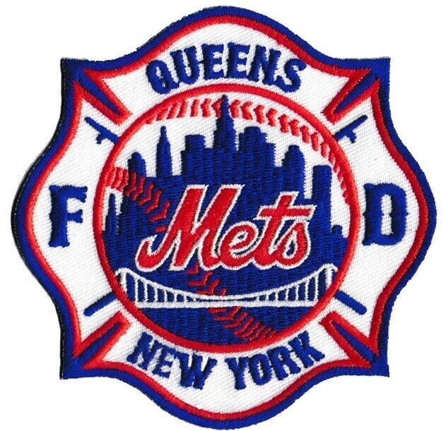 New York City Mets Fire Department NYC Skyline Baseball Queens NEW Patch ..