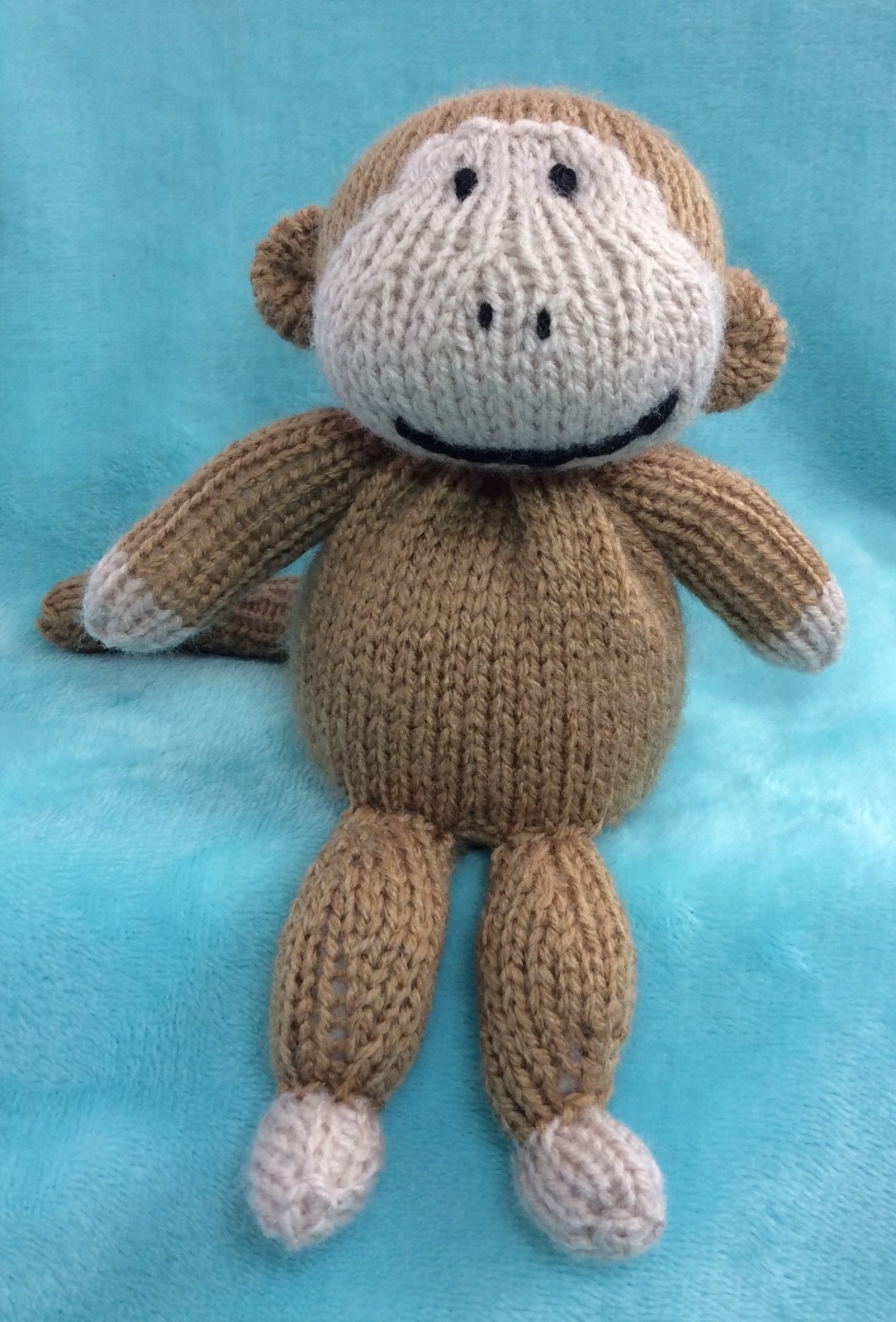 KNITTING PATTERN - Curious George inspired choc orange cover / 20 cms Monkey toy