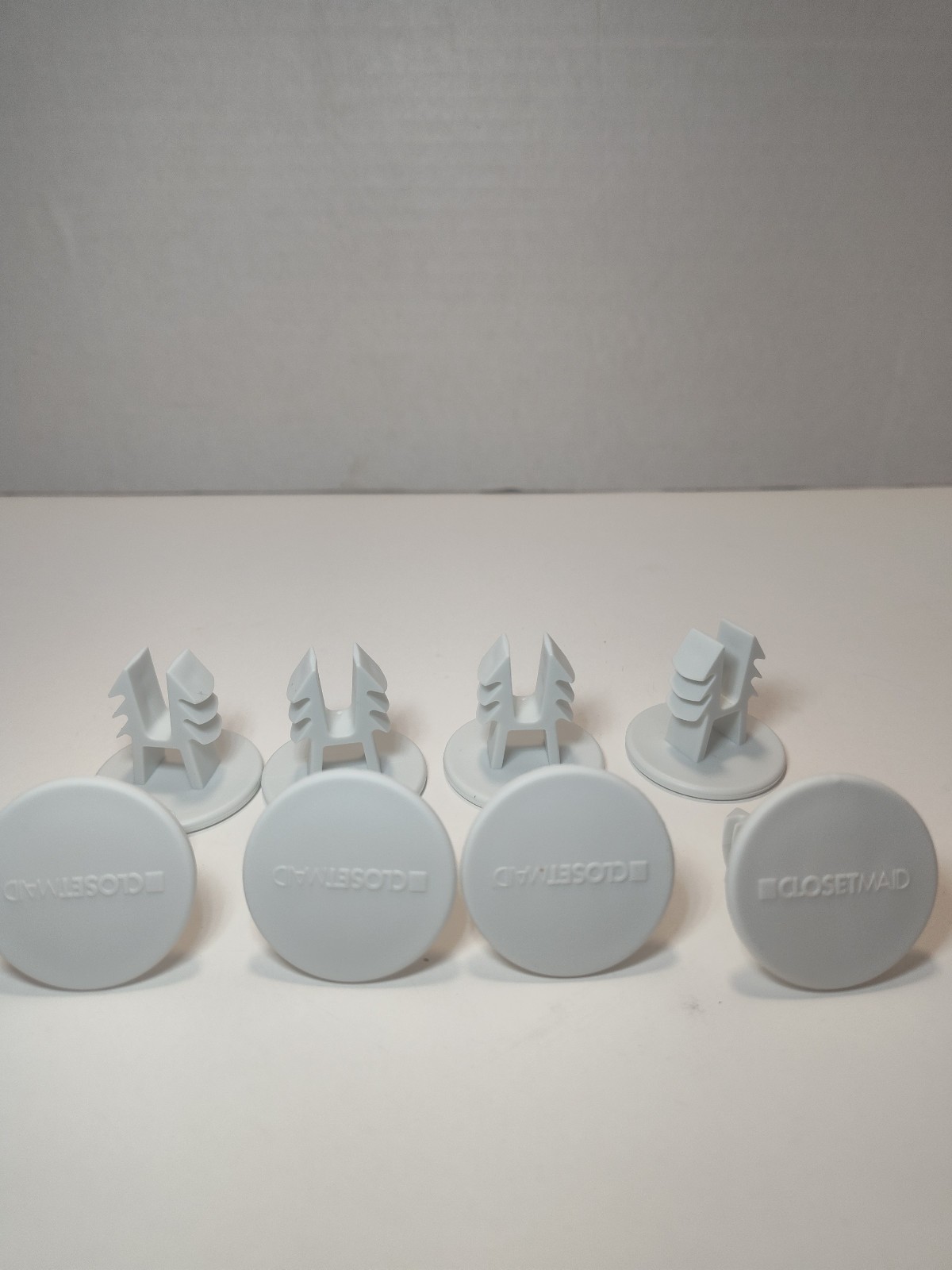 ClosetMaid SuperSlide 1-1/4" White Rod End Caps Lot of 8–Genuine Closet Rod Caps