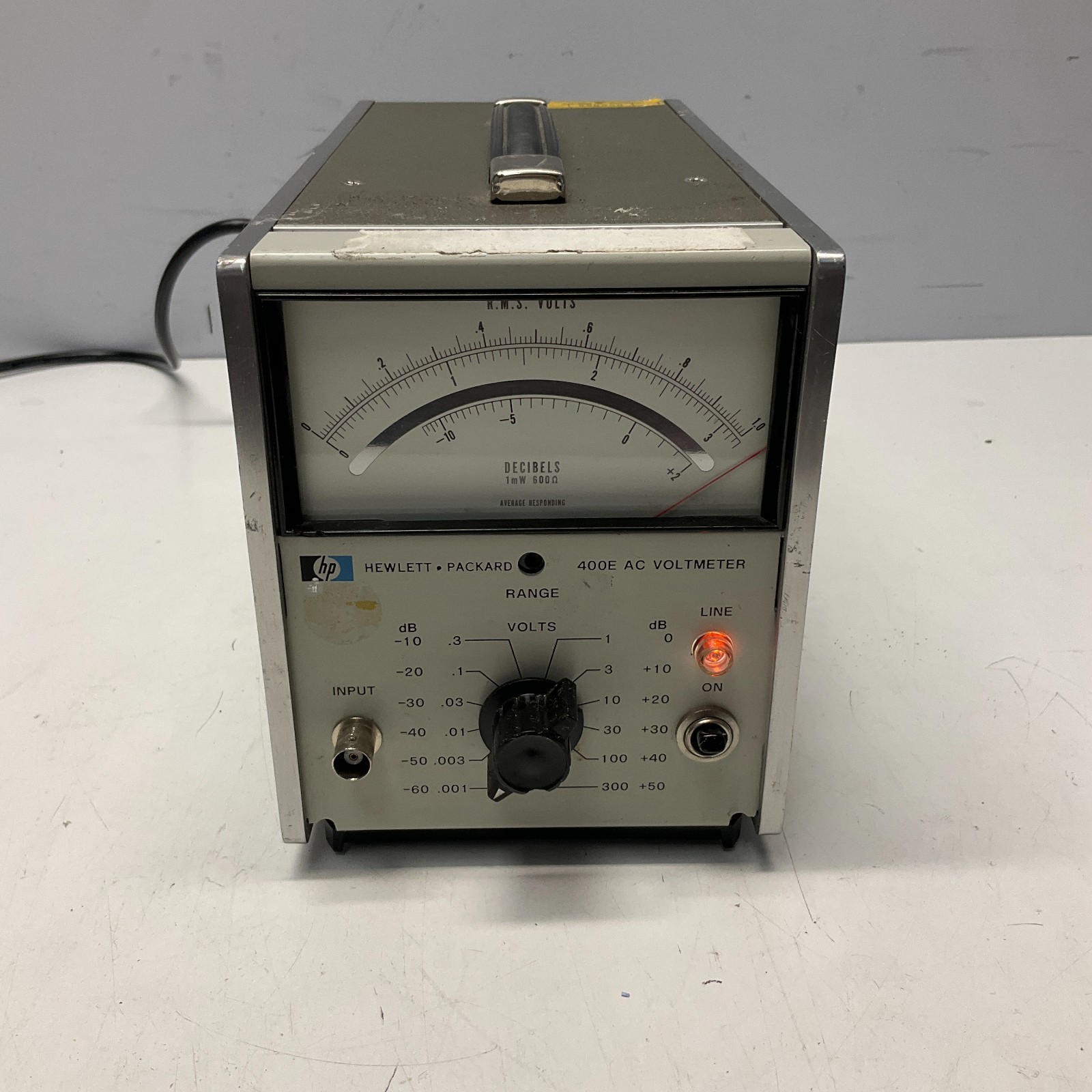 HP 400E AC Voltmeter Vintage Hewlett Packard VoltMeter - Free Shipping Tested