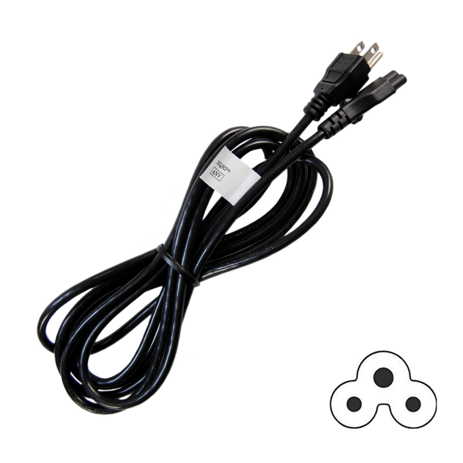 HQRP AC Power Cord for LG 32LN530B 39LN5300 42LA6200 42LF5600 47LA6200 47LA6900