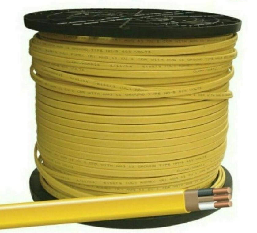 12/2 Romex 100ft NM-B 12-2 W/G Southwire Building Wire 20 Amp *(Brand may vary)*