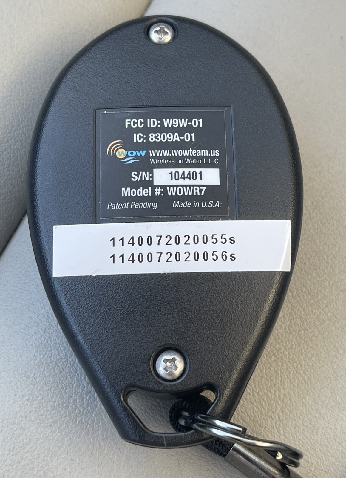 SKYTRON disinfectant Remote WOWR7 IPT 1140
