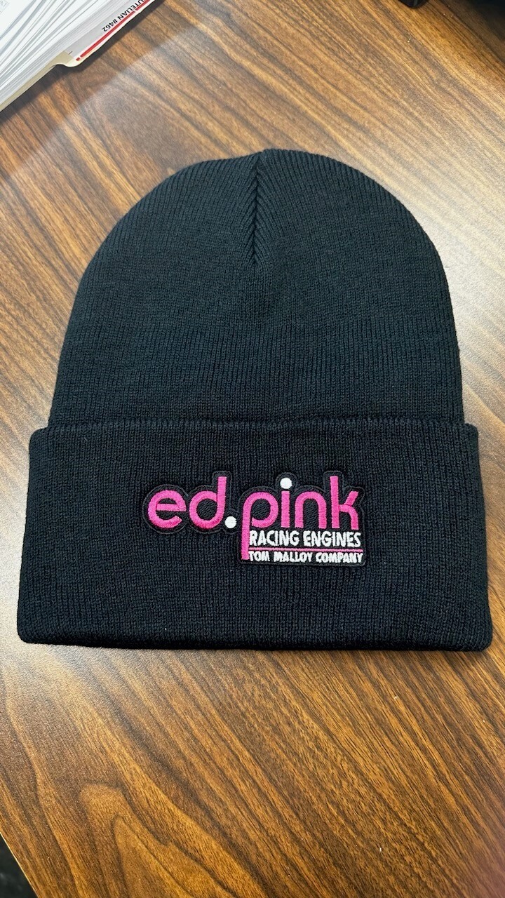Authentic Ed Pink Racing Engine Beanie Hat Men new, Drag racing, Midget Engines