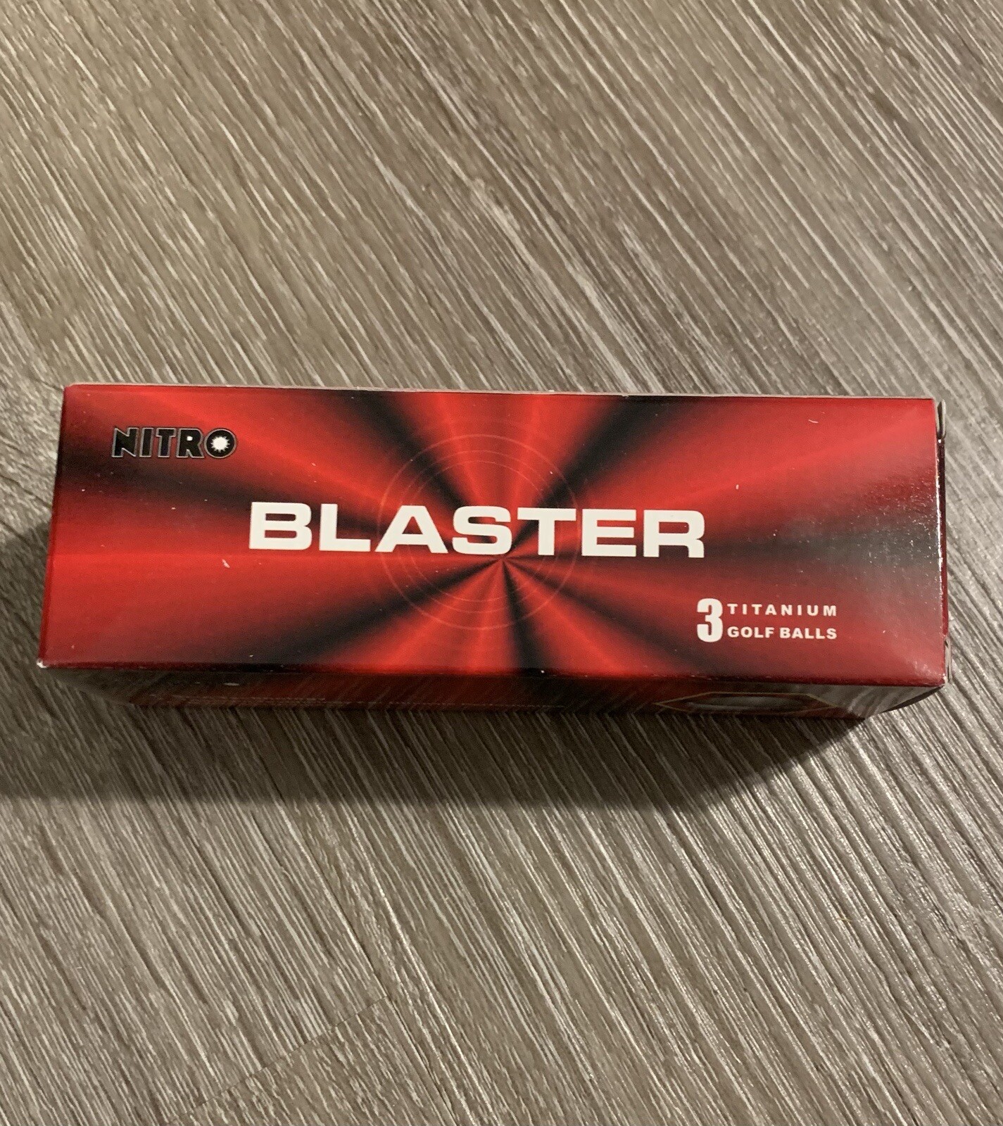 Nitro Blaster Titanium Golf Balls #1 Pack Sleeve 3-Balls New