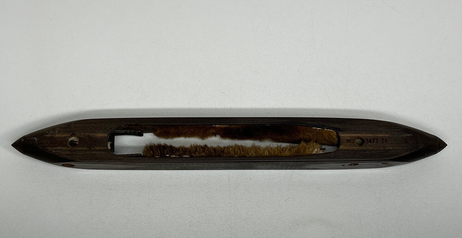 Vintage Wooden Loom Weaving Boat Shuttle, M 3477-37