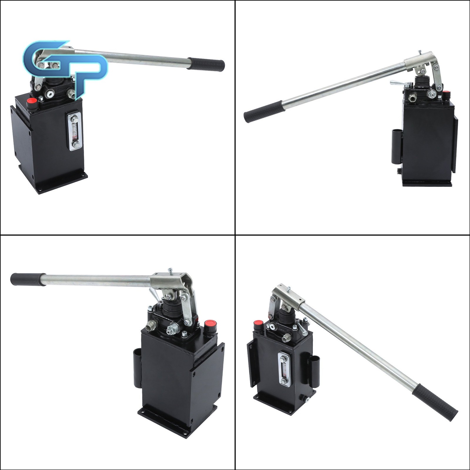 Double Acting 2.7 CID Hand Pump Hydraulic With Valve 0.75 Gal