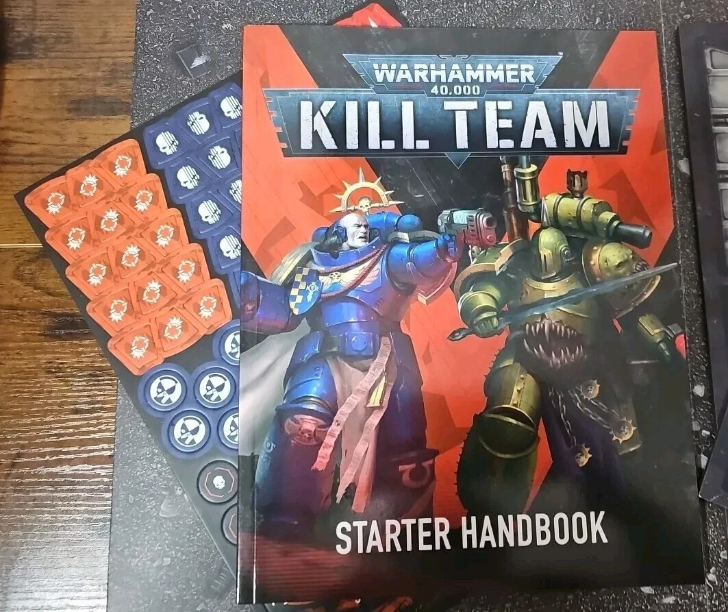 Kill Team Starter Set Rules Book, Tokens ONLY - NO Game Board - Warhammer 40K
