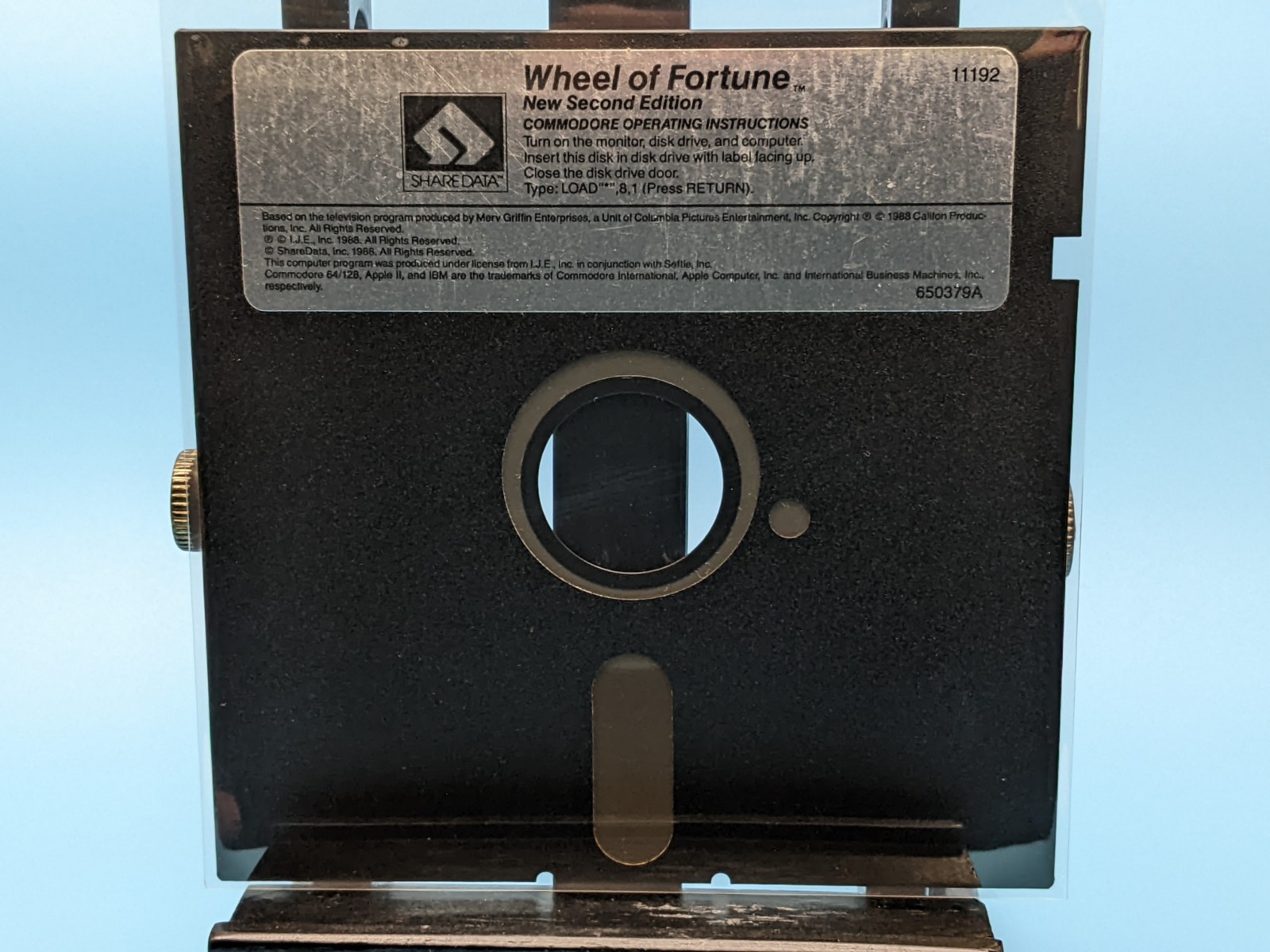 Wheel Of Fortune 2nd Edition 5.25 Floppy Commodore 64/128: Vintage 1988 Untested